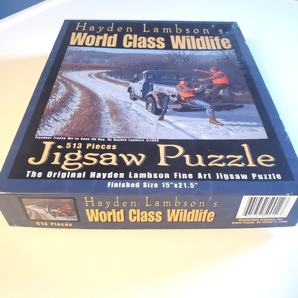 Hayden Lambson's Wildlife 513pc Puzzle "Freshest Tracks We've Seen All Day" - Picture 5 of 11